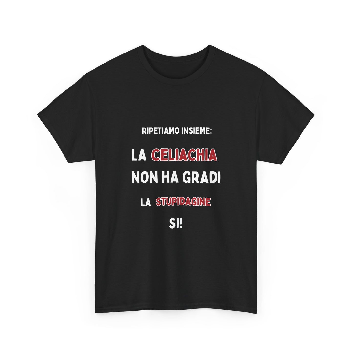 T-Shirt "La Celiachia Non Ha Gradi" – Italian Celiac Awareness Tee