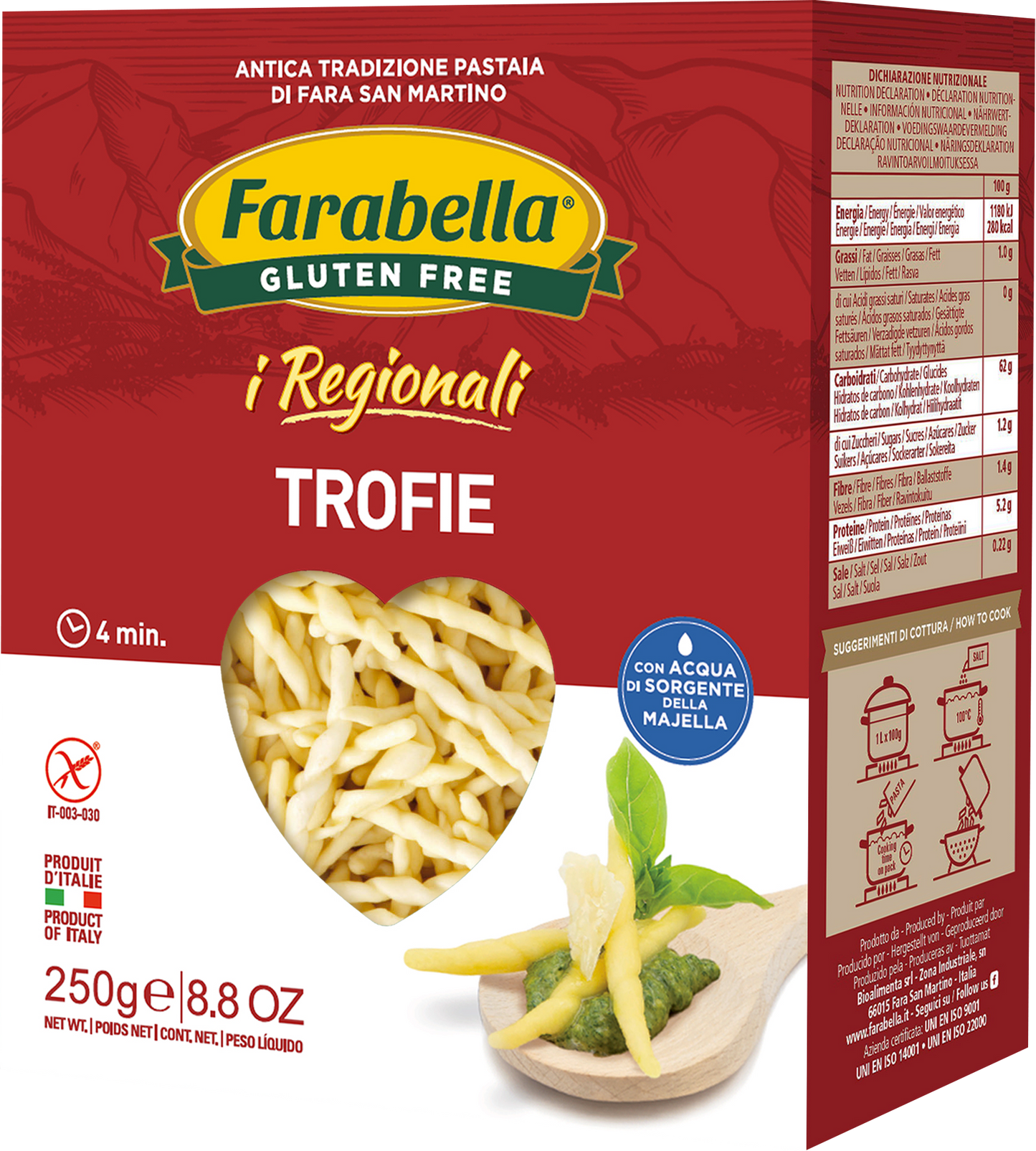 TROFIE SENZA GLUTINE - PASTA FARABELLA