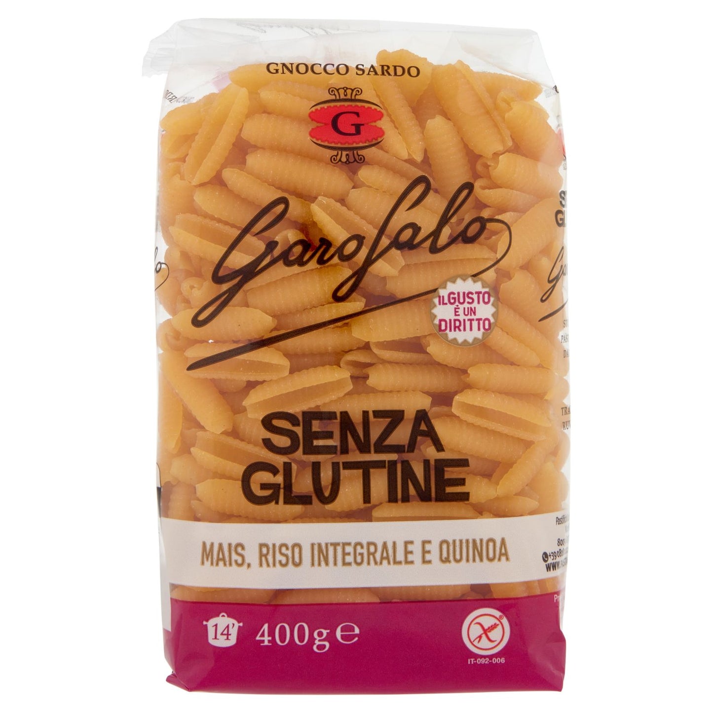 GNOCCO SARDO SENZA GLUTINE - PASTA GAROFALO