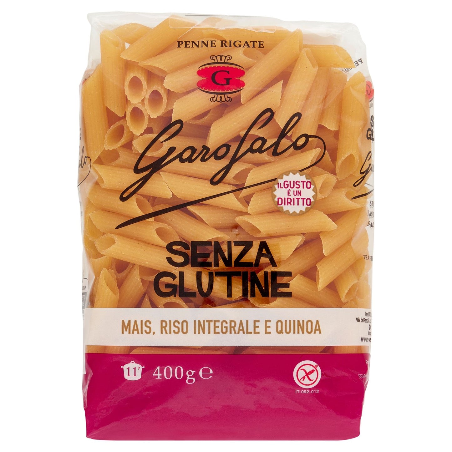 PENNE RIGATE SENZA GLUTINE - PASTA GAROFALO