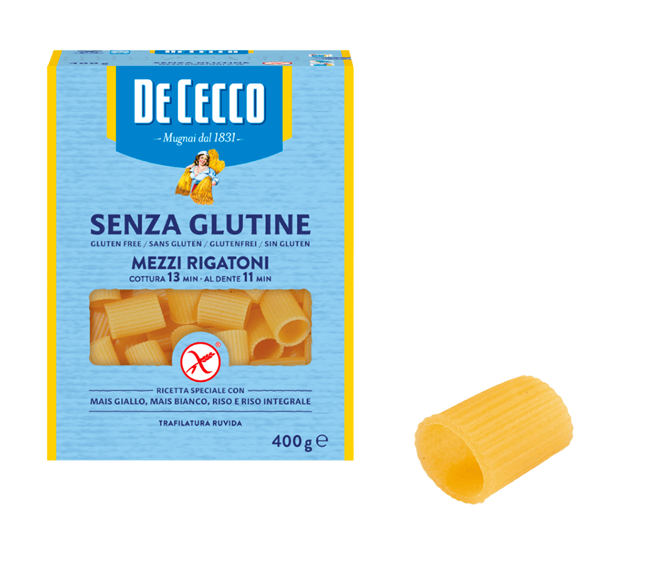 MEZZI RIGATONI SENZA GLUTINE - DE CECCO