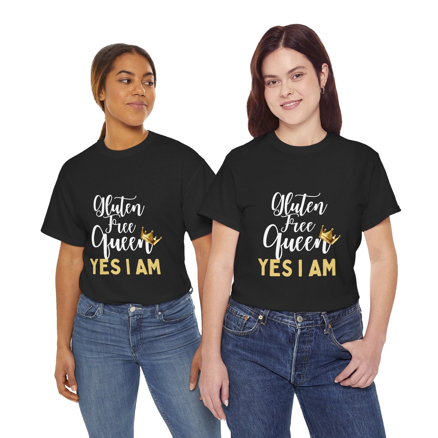 Gluten Free Queen Tee – 'Yes I Am' Graphic T-Shirt