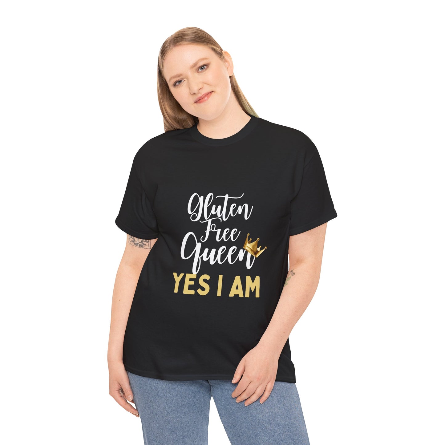 Gluten Free Queen Tee – 'Yes I Am' Graphic T-Shirt