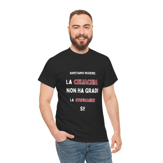 T-Shirt "La Celiachia Non Ha Gradi" – Italian Celiac Awareness Tee