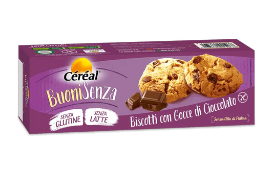 BISCOTTI CON GOCCE DI CIOCCOLATO SENZA GLUTINE - CèRèAL