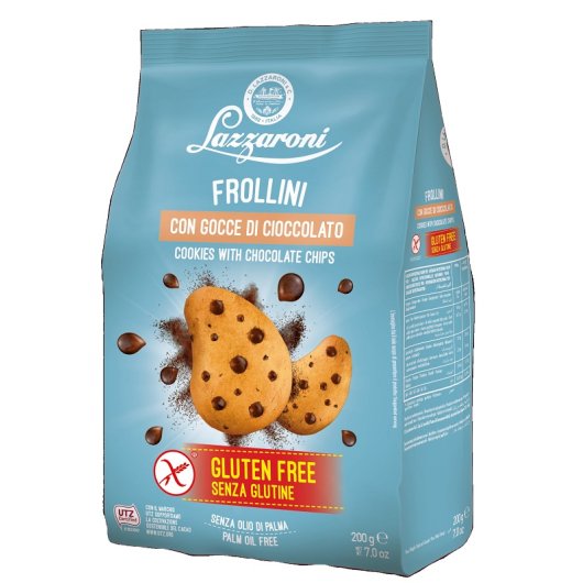 LAZZARONI FROLLINI CON GOCCE DI CIOCCOLATO - SENZA GLUTINE