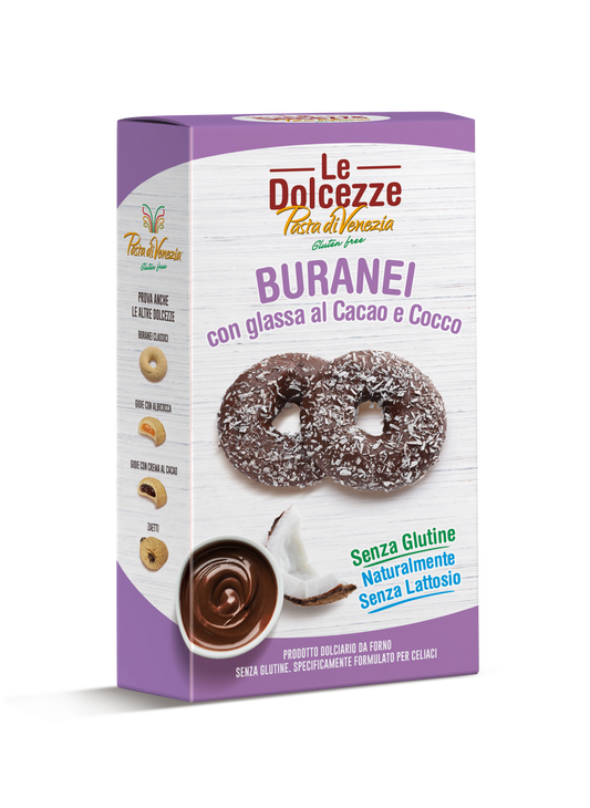 BURANEI CACAO E COCCO SENZA GLUTINE - PASTA DI VENENZIA