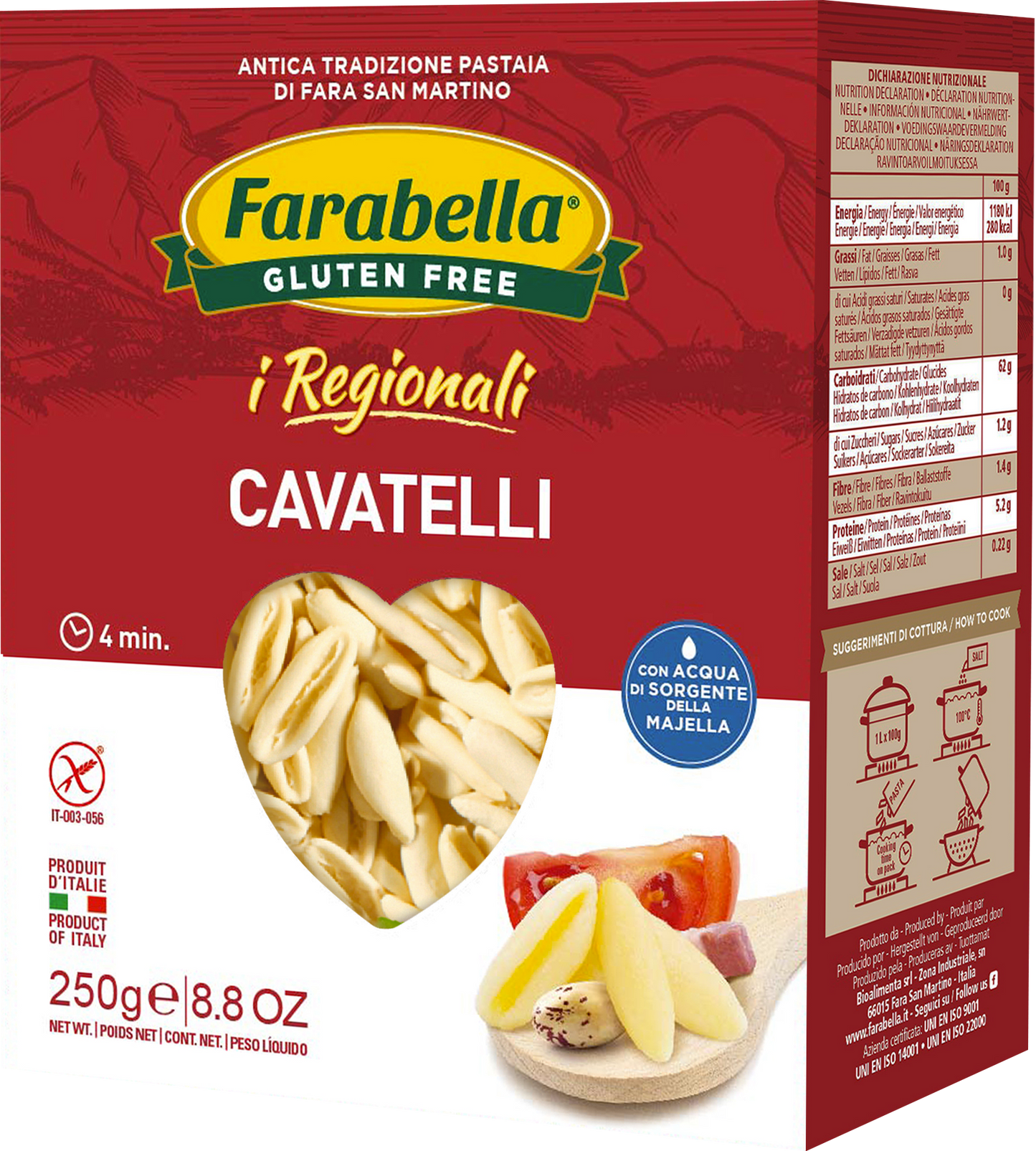 CAVATELLI SENZA GLUTINE - PASTA FARABELLA