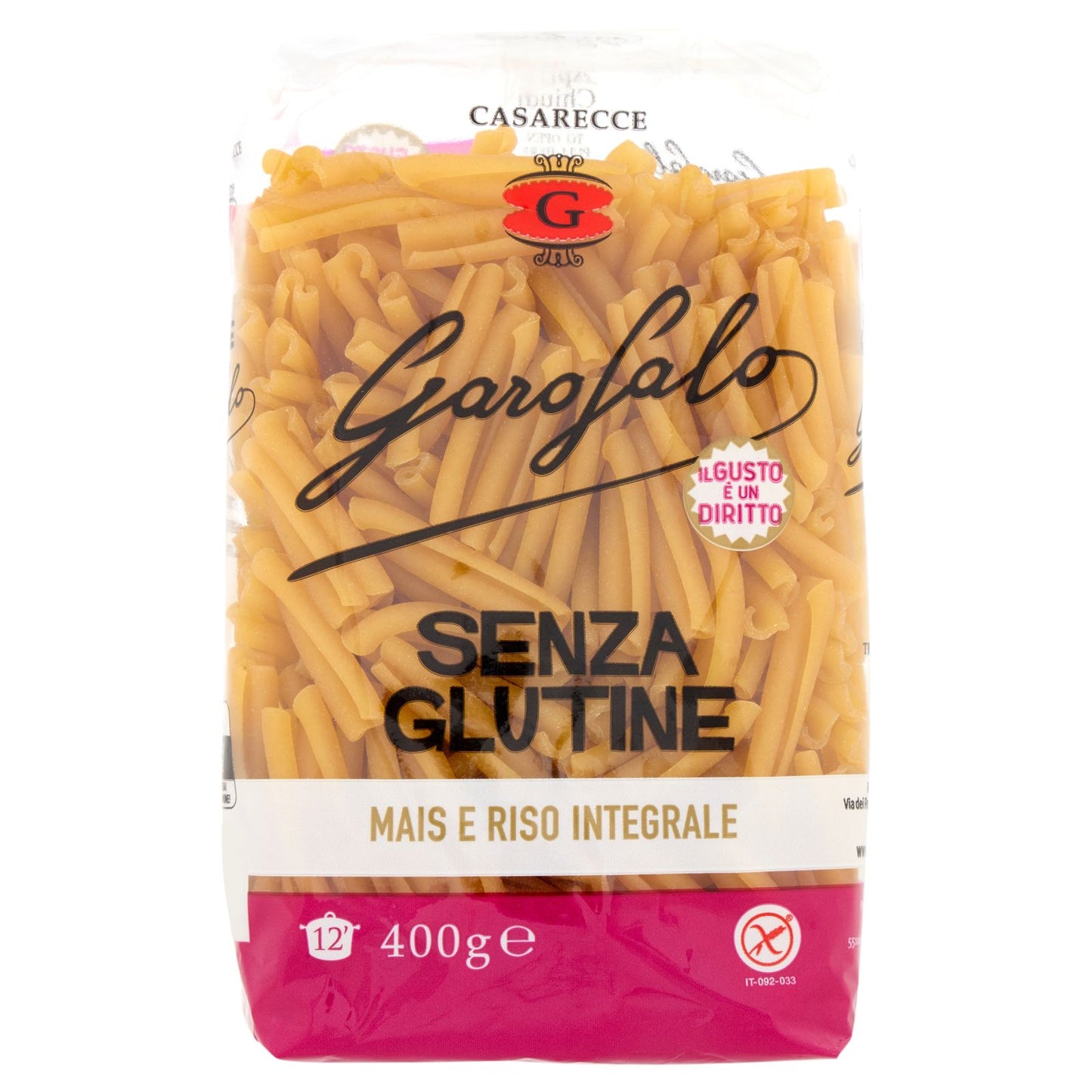 CASERECCE SENZA GLUTINE - PASTA GAROFALO
