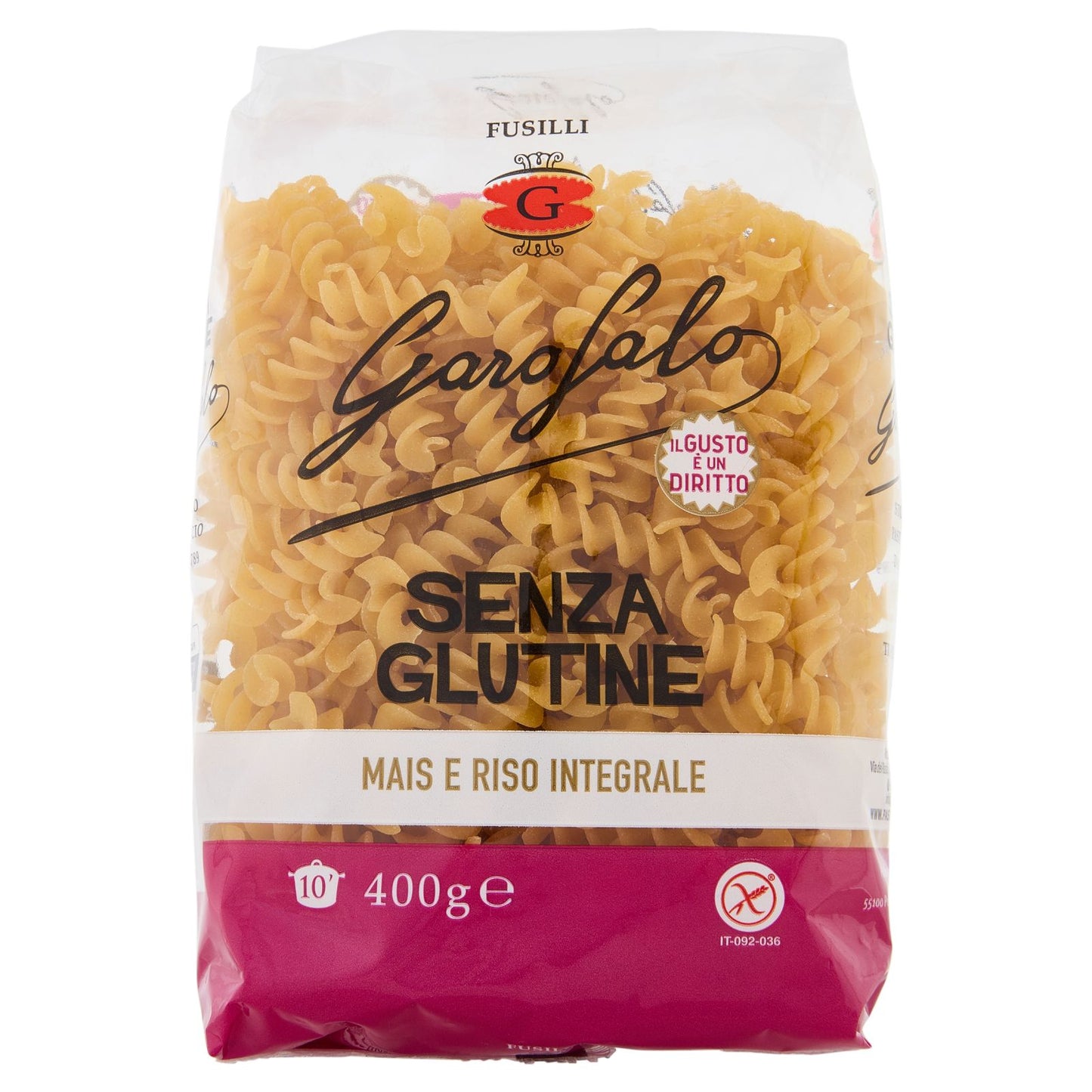 FUSILLI SENZA GLUTINE - PASTA GAROFALO