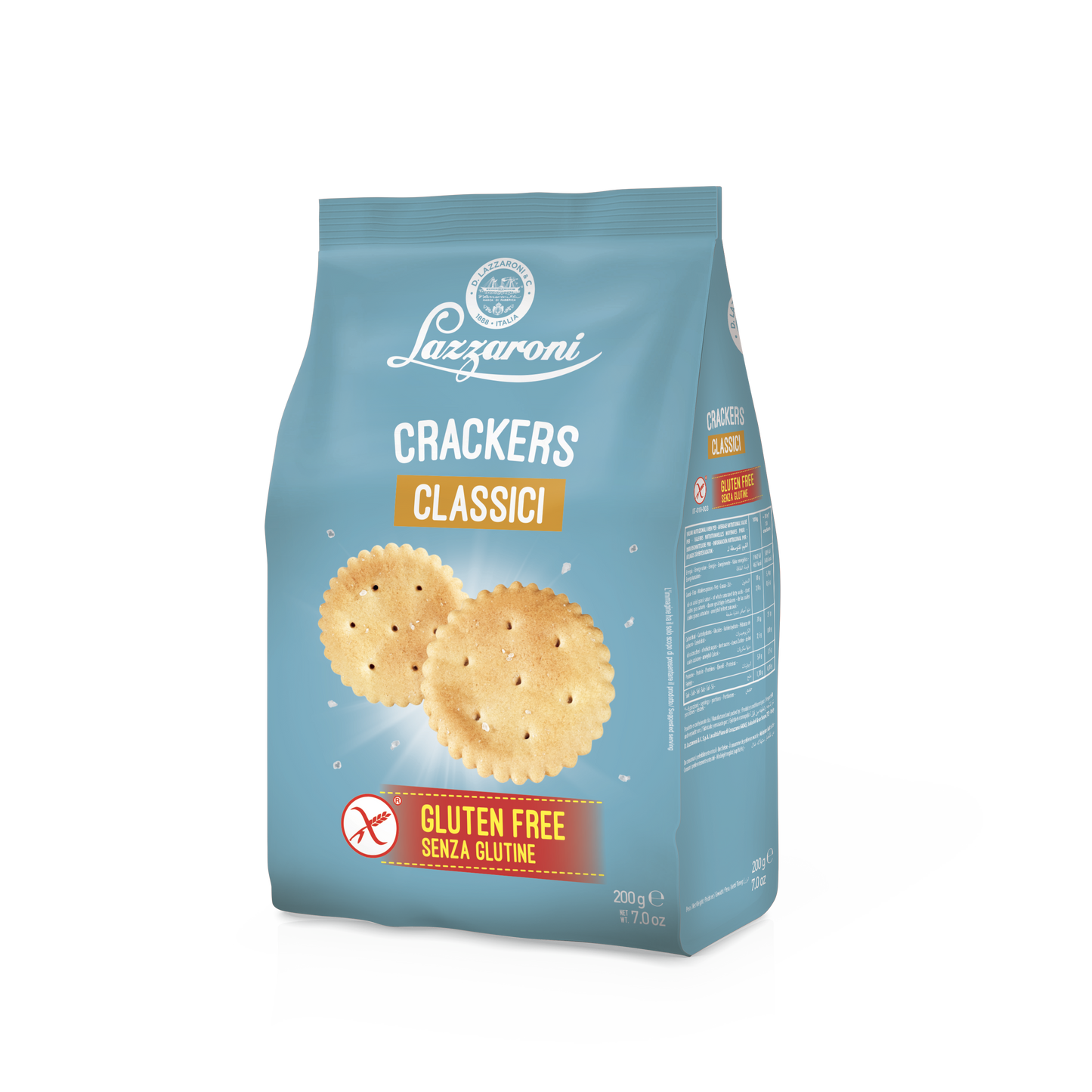 CRACKERS CLASSICI SENZA GLUTINE - LAZZARONI