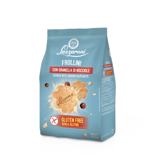 BISCOTTI CON GRANELLA DI NOCCIOLA SENZA GLUTINE