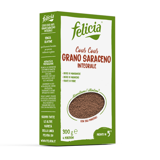 COUS COUS INTEGRALE DI GRANO SARACENO SENZA GLUTINE - FELICIA