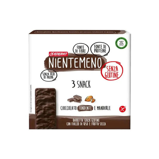 BARRETTA CIOCCOLATO FONDENTE E MANDORLE SENZA GLUTINE - NIENTEMENO