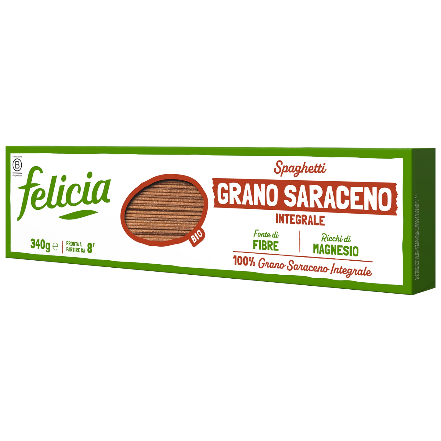 SPAGHETTI DI GRANO SARACENO INTEGRALE SENZA GLUTINE - FELICIA