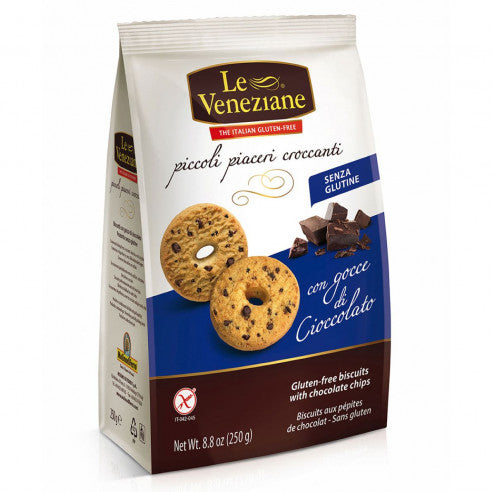BISCOTTI CON GOCCE DI CIOCCOLATO SENZA GLUTINE - LE VENEZIANE