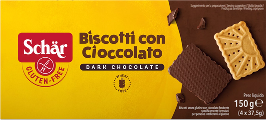 BISCOTTI CON CIOCCOLATO SENZA GLUTINE - SCHAR